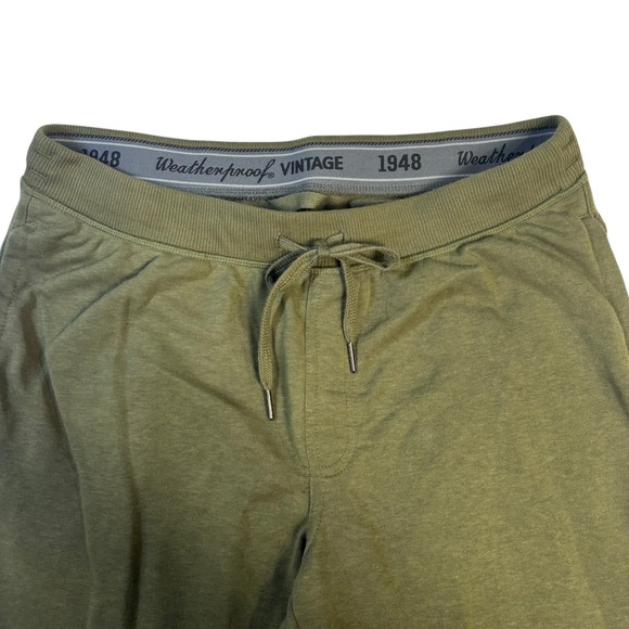 Weatherproof Vintage Mens Slim Tapered Fit Joggers Olive Green Large 1622306 - Picture 6 of 10